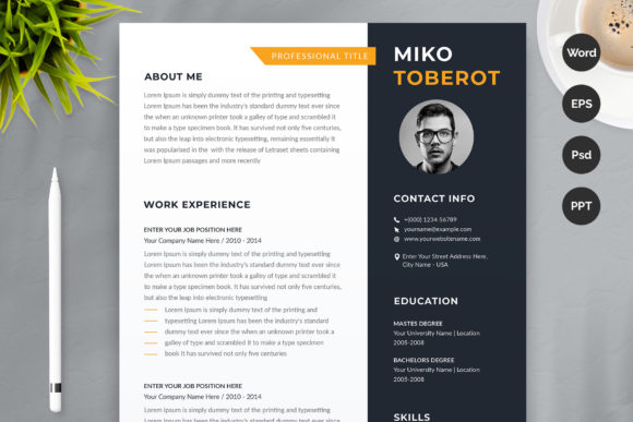 Download Minimal Resume / CV Template - Cv template Collection