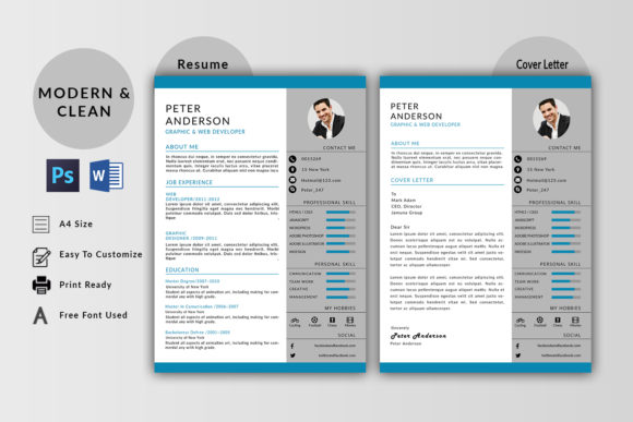 Download Clean Resume / Cv Template - Cv template Collection