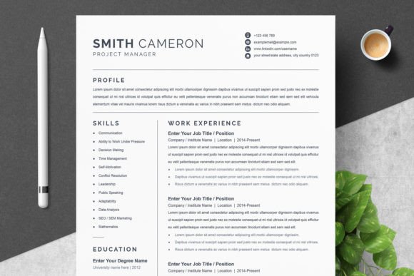 Download Minimalist Word Resume / CV Template - Cv template Collection